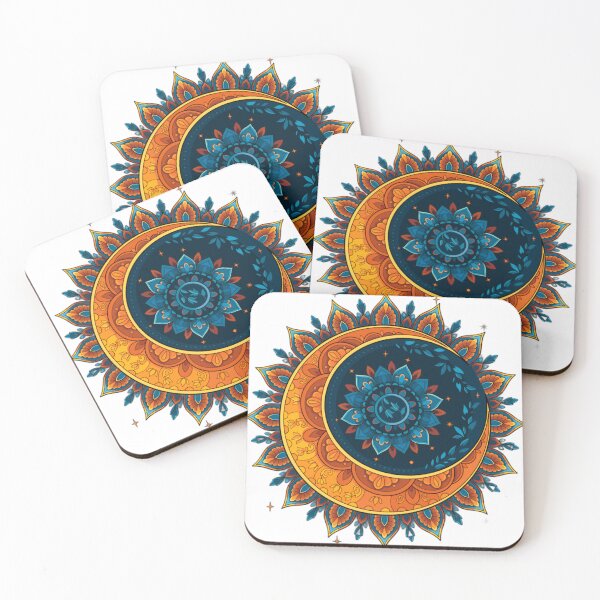 Item preview, Mandala de flores de luna designed and sold by Finally Awake.