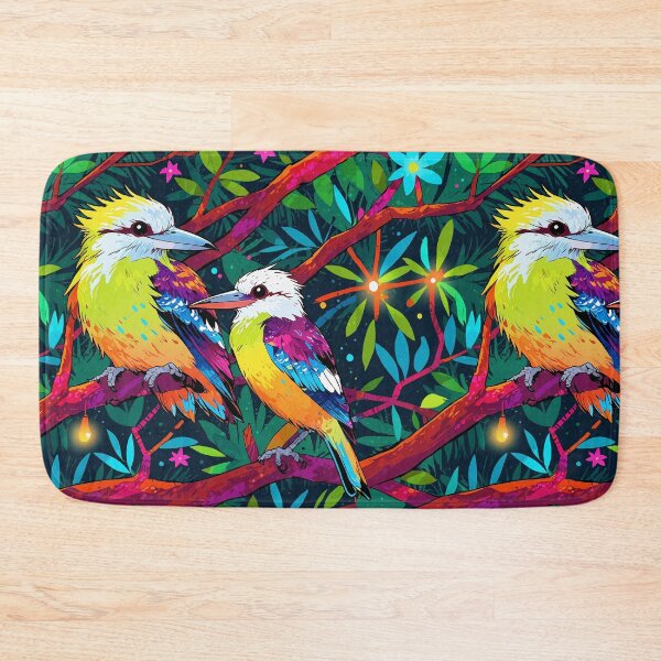 Item preview, Two Kookaburras in Neon colours designed and sold by AussieConcepts.