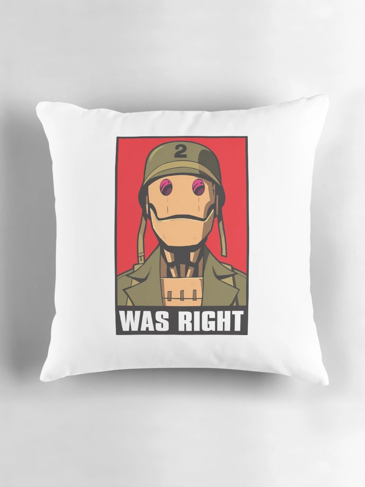 Thumbnail 3 of 4, Pillow, GI ROBOT WAS RIGHT designed and sold by EBBSW.