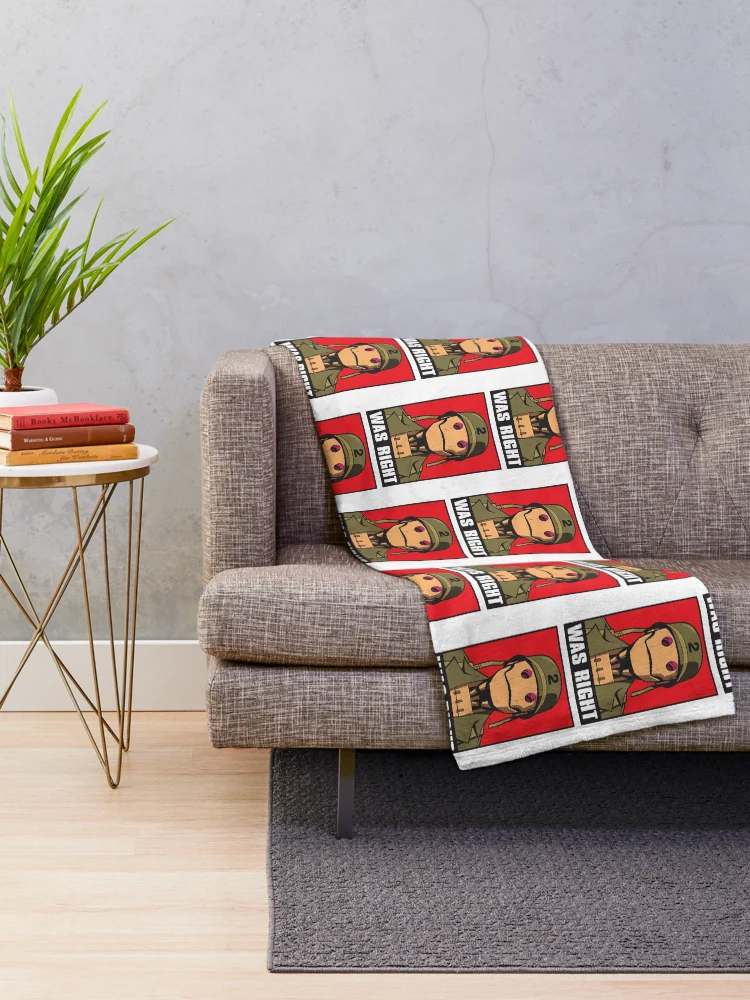 Thumbnail 2 of 6, Throw Blanket, GI ROBOT WAS RIGHT designed and sold by EBBSW.