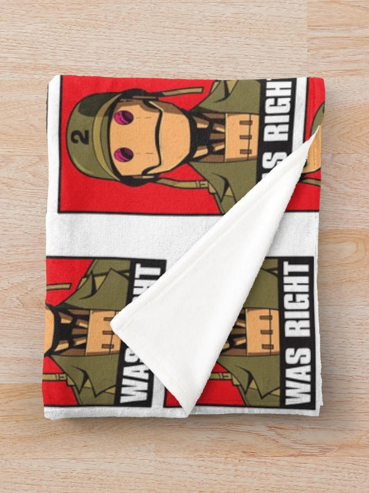 Thumbnail 3 of 6, Throw Blanket, GI ROBOT WAS RIGHT designed and sold by EBBSW.