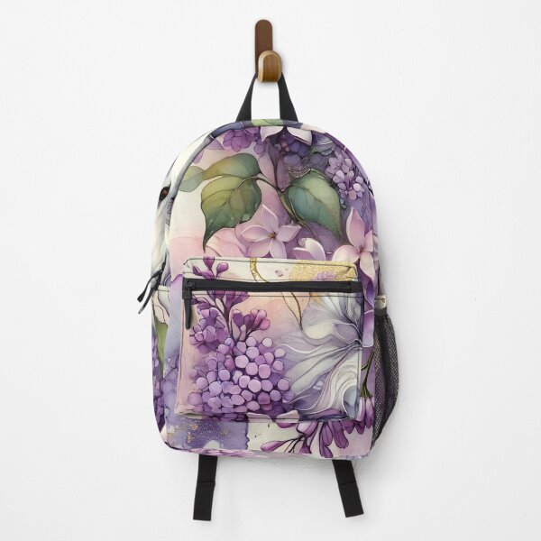 Item preview, Blooming Guardian Wolf – Abstract Lilac Art by LaLi Designs designed and sold by LaLi-Designs.