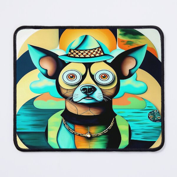 Item preview, Funny Artistic Dog with Hat designed and sold by Artistic Trio  Design.