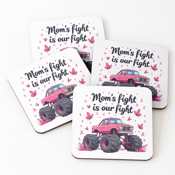 Item preview, Mom’s Fight Is Our Fight - Breast Cancer Awareness designed and sold by HandicraftArt.
