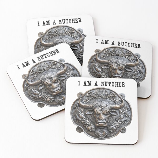 Item preview, Butcher.bull head, vintage style designed and sold by JanChryzostom.