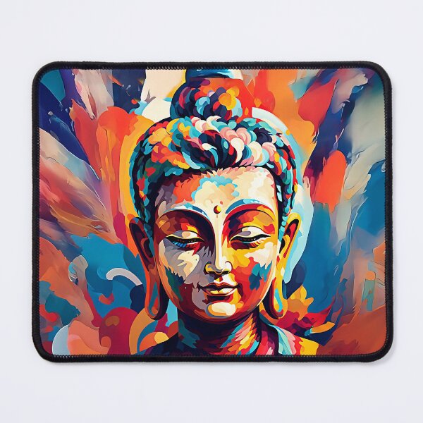 Item preview, Vibrant Buddha: An Abstract Digital Painting designed and sold by Uniqo Artz.