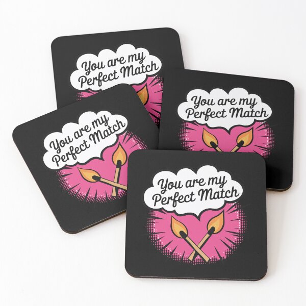 Item preview, "You Are My Perfect Match" - Romantic and Funny Matchsticks Design designed and sold by Kubala.
