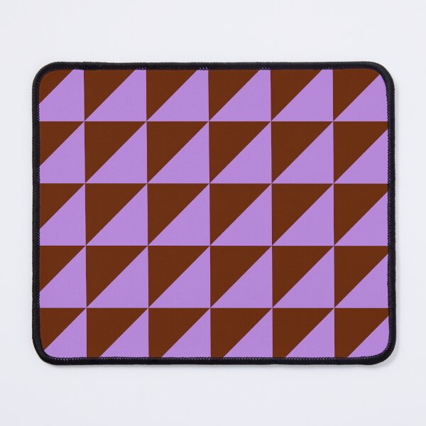 Item preview, Purple and Brown Geometric Pattern Checkboard in Triangles designed and sold by OneThreeSix.