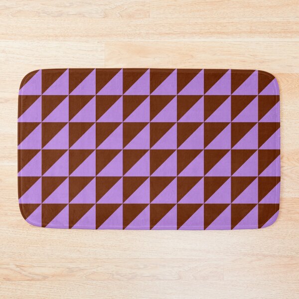 Item preview, Purple and Brown Geometric Pattern Checkboard in Triangles designed and sold by OneThreeSix.