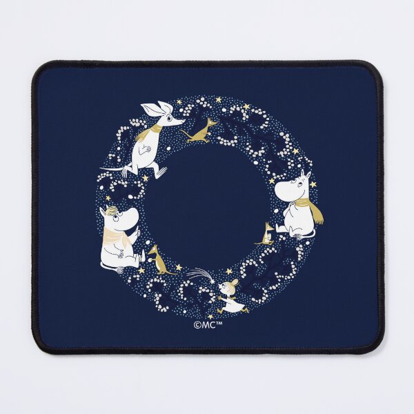 Item preview, Moomin Moomintroll Snorkmaiden & Co Winter Wreath designed and sold by MoominStore.