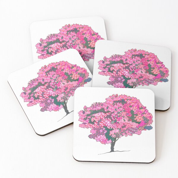 Item preview, Pink Shweshwe Tibouchina Tree designed and sold by Nicolene From Africa.