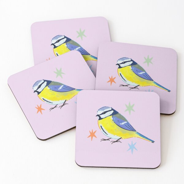 Item preview, Cute Blue Tit Bird Illustration – Colorful Nature Art designed and sold by YaraCuteArt.