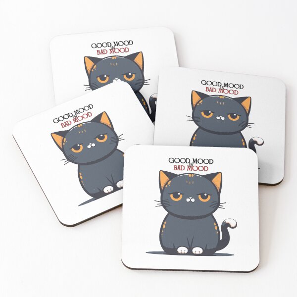Item preview, Good Mood in Bad Mood Cat designed and sold by SillyDarkShop.