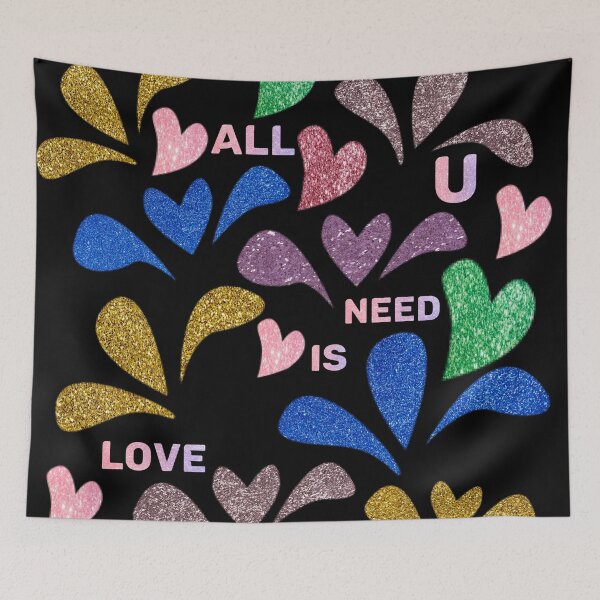 Item preview, Glitter Love (All you need is love) designed and sold by asanaworld.