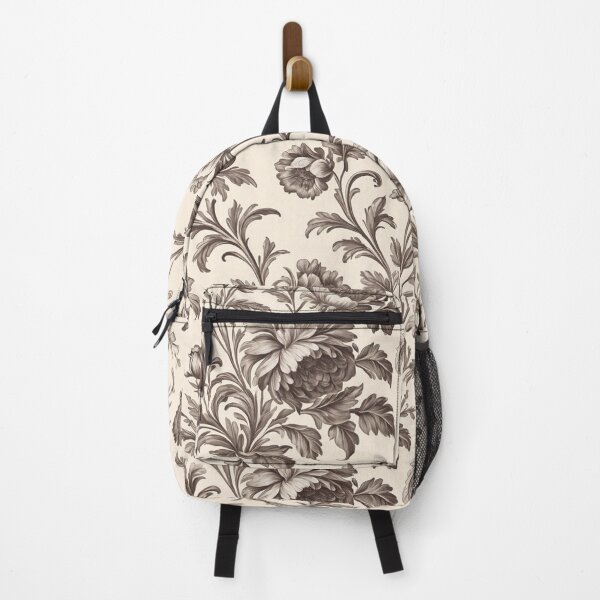 Item preview, Elegant vintage French floral toile pattern designed and sold by Giuseppe Cammino.