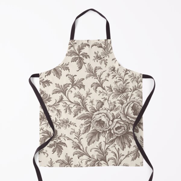Item preview, Elegant vintage French floral toile pattern designed and sold by Giuseppe Cammino.