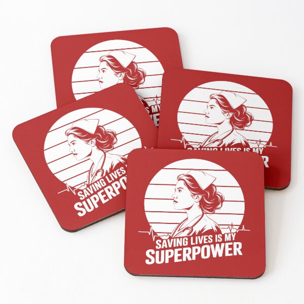 Item preview, Saving Lives is My Superpower - Heroic Nurse Design designed and sold by TeeVinci.