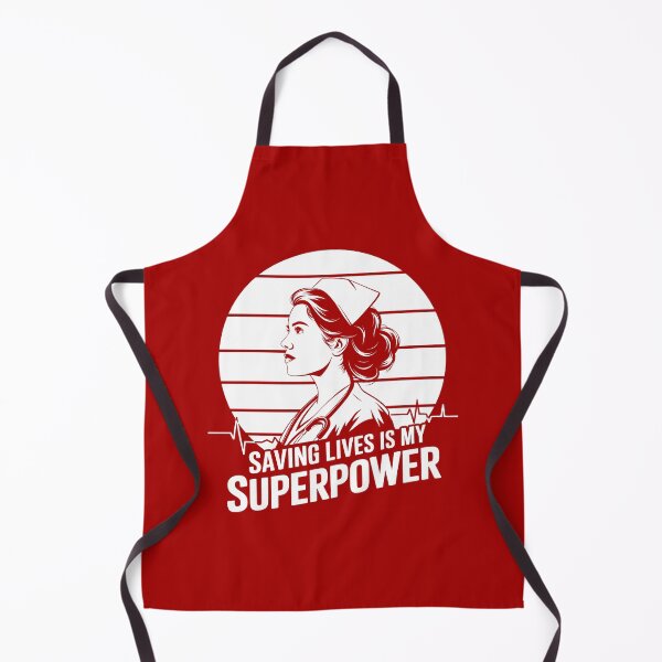 Item preview, Saving Lives is My Superpower - Heroic Nurse Design designed and sold by TeeVinci.