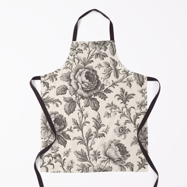 Item preview, Elegant vintage French floral toile pattern designed and sold by Giuseppe Cammino.