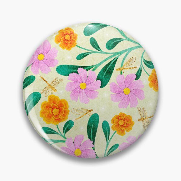 Item preview, Marigold & Cosmos October Birth Flowers designed and sold by RebeccaFlaherty.