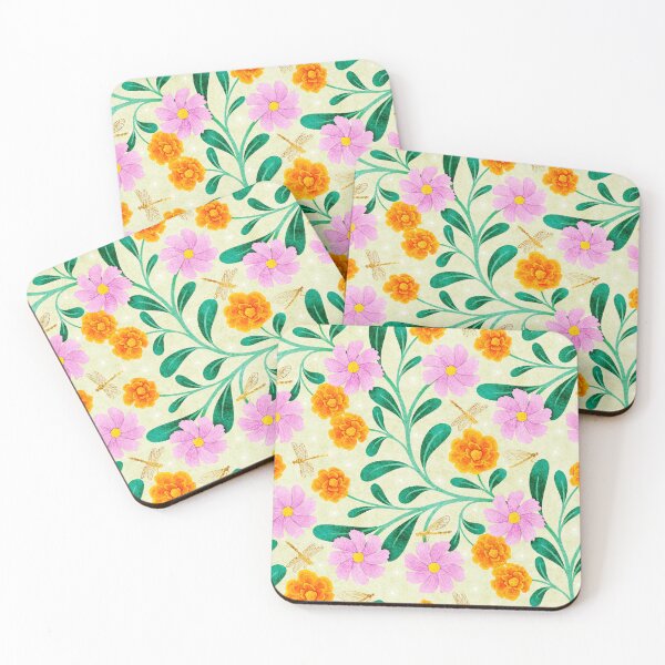 Item preview, Marigold & Cosmos October Birth Flowers designed and sold by RebeccaFlaherty.