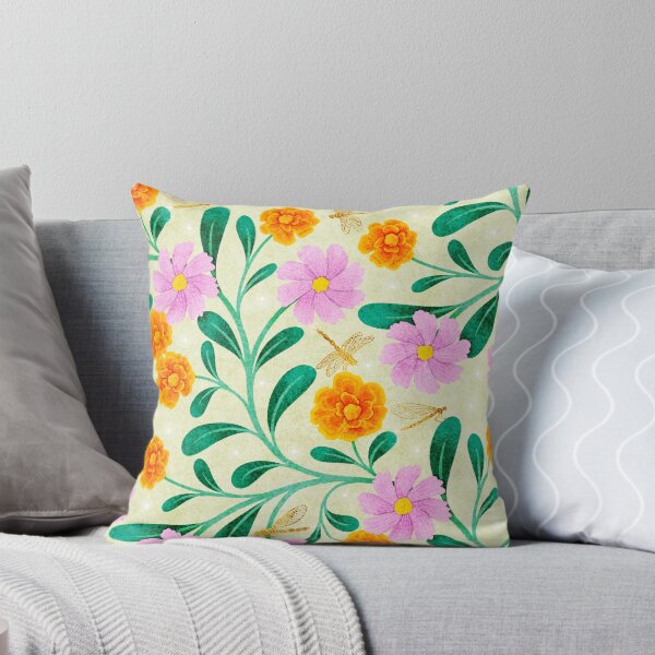 Item preview, Marigold & Cosmos October Birth Flowers designed and sold by RebeccaFlaherty.