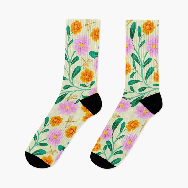 Item preview, Marigold & Cosmos October Birth Flowers designed and sold by RebeccaFlaherty.