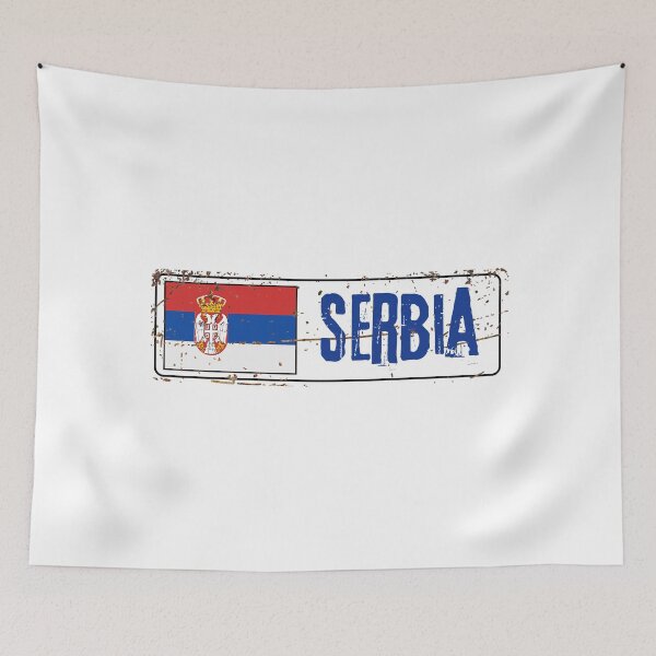 Item preview, Serbia Flag designed and sold by jeshands.