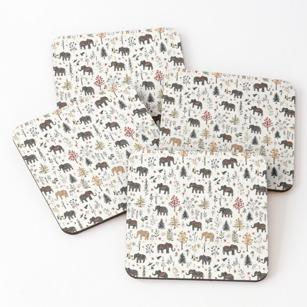Item preview, Latvian folk pattern featuring elephants and symbols designed and sold by Piotrek0001.