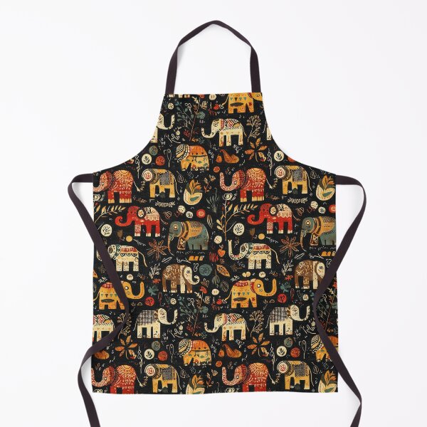 Item preview, Geometric and floral elephant pattern with symmetry designed and sold by Piotrek0001.
