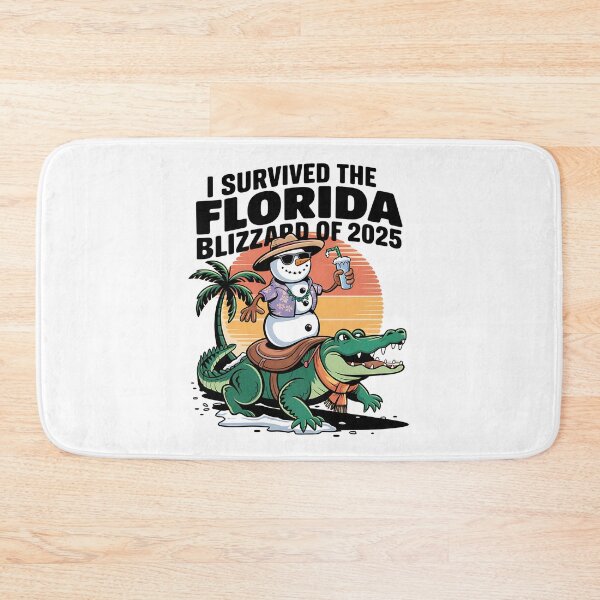 Item preview, I Survived The Florida Blizzard of 2025 - This funny gift is perfect for Floridians, snowbirds, vacationers, and anyone who loves tropical humor and unique designs. designed and sold by ZyziowskyArt.
