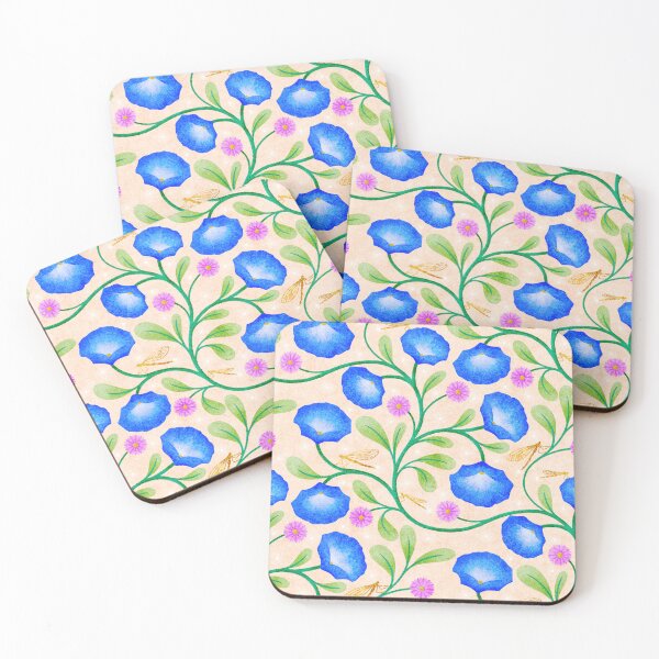 Item preview, September Birth Flowers Aster & Morning Glory designed and sold by RebeccaFlaherty.