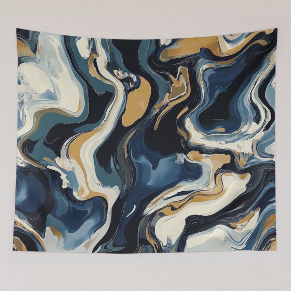 Item preview, Oil Ink Bronze Blue Black Pattern designed and sold by GrinGalore.