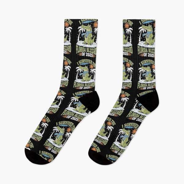 Item preview, I Survived The Florida Blizzard of 2025 - This funny gift is perfect for Floridians, snowbirds, vacationers, and anyone who loves tropical humor and unique designs. designed and sold by ZyziowskyArt.