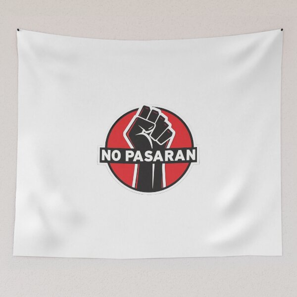 Aperçu de l'œuvre Antifascisme « No Pasarán » – « Ils ne passeront pas. » créée et vendue par HCNDesign.