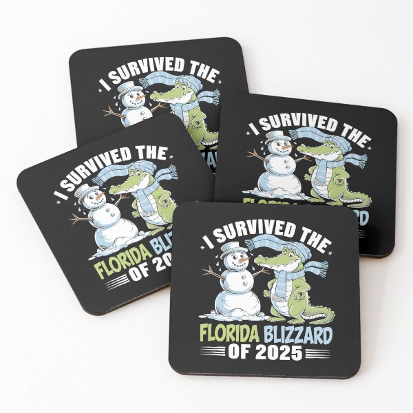 Item preview, I Survived The Florida Blizzard of 2025 - This funny gift is perfect for Floridians, snowbirds, vacationers, and anyone who loves tropical humor and unique designs. designed and sold by ZyziowskyArt.