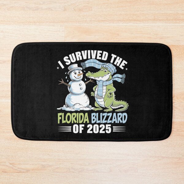 Item preview, I Survived The Florida Blizzard of 2025 - This funny gift is perfect for Floridians, snowbirds, vacationers, and anyone who loves tropical humor and unique designs. designed and sold by ZyziowskyArt.