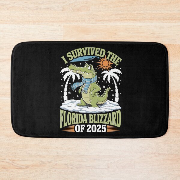 Item preview, I Survived The Florida Blizzard of 2025 - This funny gift is perfect for Floridians, snowbirds, vacationers, and anyone who loves tropical humor and unique designs. designed and sold by ZyziowskyArt.