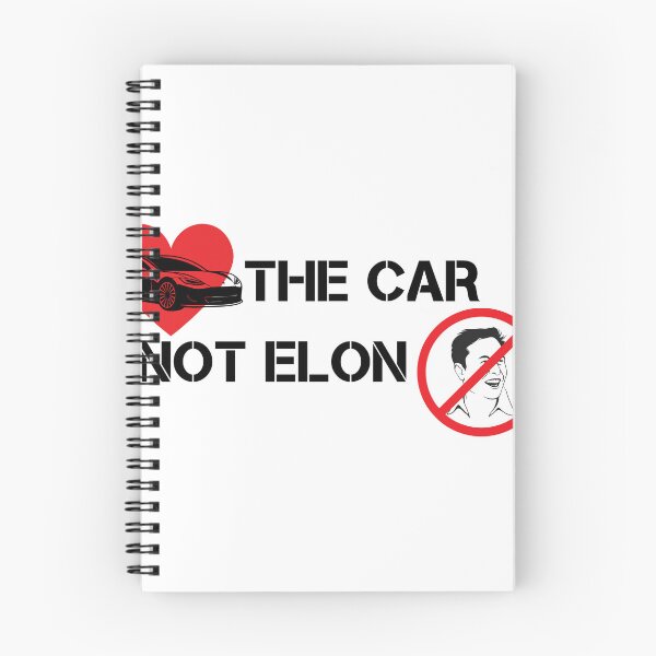 Item preview, Love the car not Elon Musk Tesla bumper white designed and sold by ChataMaroon.