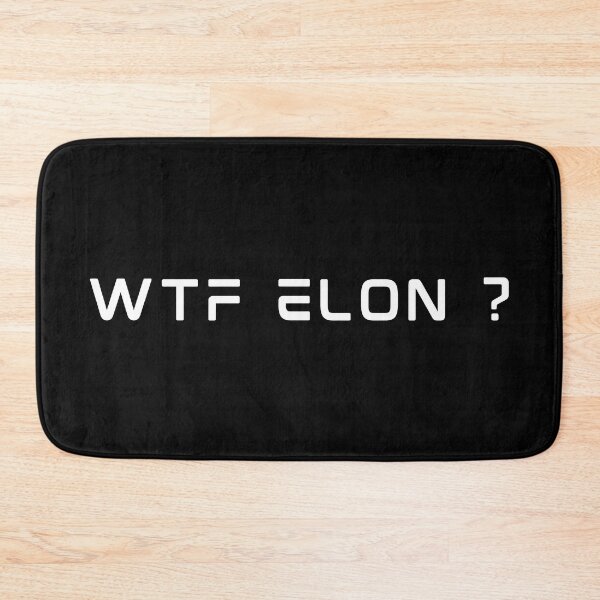 Item preview, What the fuck Elon Musk Tesla bumper designed and sold by ChataMaroon.