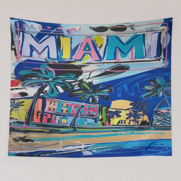 Item preview,  Florida Miami Travel - "Experience the Vibrant Pulse of Miami" designed and sold by stickercuffs.