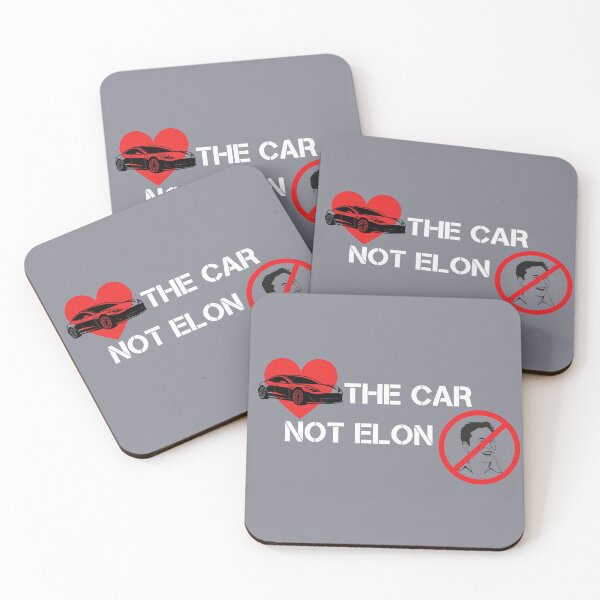 Item preview, Love the car not Elon Musk Tesla bumper designed and sold by ChataMaroon.