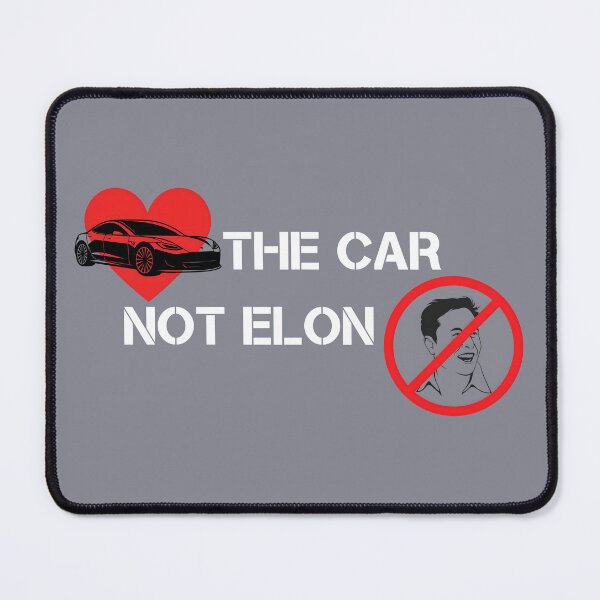Item preview, Love the car not Elon Musk Tesla bumper designed and sold by ChataMaroon.