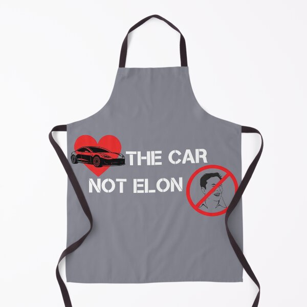 Item preview, Love the car not Elon Musk Tesla bumper designed and sold by ChataMaroon.