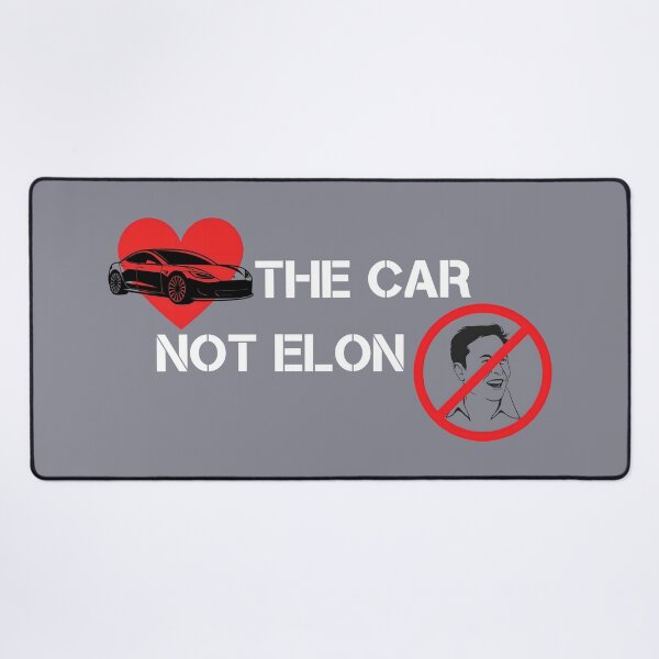 Item preview, Love the car not Elon Musk Tesla bumper designed and sold by ChataMaroon.