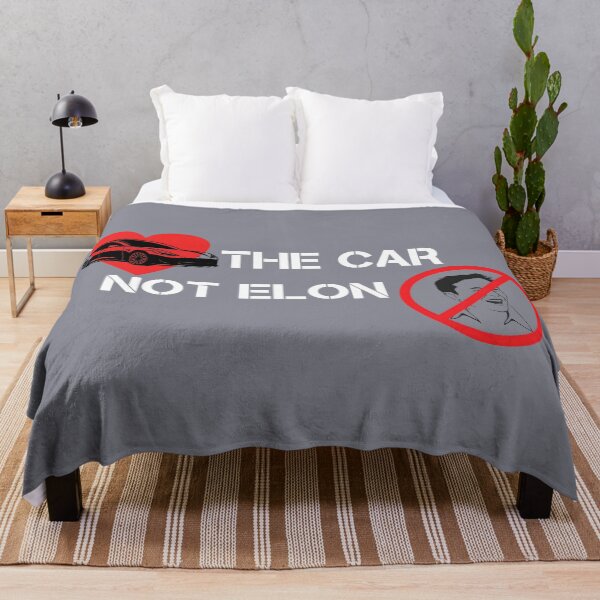 Item preview, Love the car not Elon Musk Tesla bumper designed and sold by ChataMaroon.