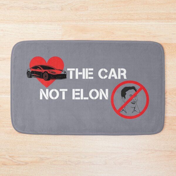 Item preview, Love the car not Elon Musk Tesla bumper designed and sold by ChataMaroon.