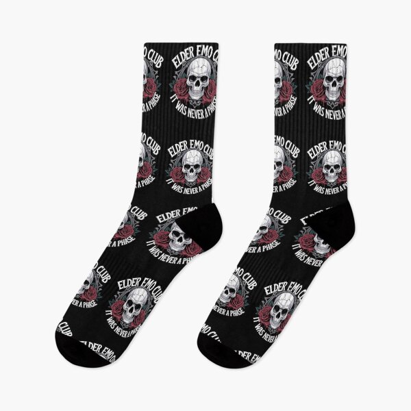 Item preview, Elder Emo Club It Was Never A Phase - This is the perfect gift for any elder emo who still lives and breathes pop-punk, alternative rock, and gothic aesthetics, proving that it was never just a phase! designed and sold by ZyziowskyArt.