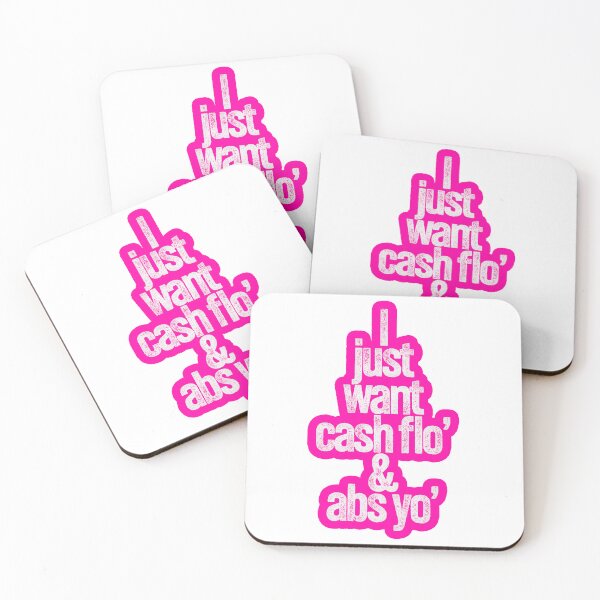 Item preview, Cash Flo' Pink & White designed and sold by Atrium Goods.