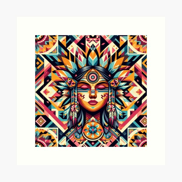 Aperçu de l'œuvre motif navajo créée et vendue par Dogandesighn.